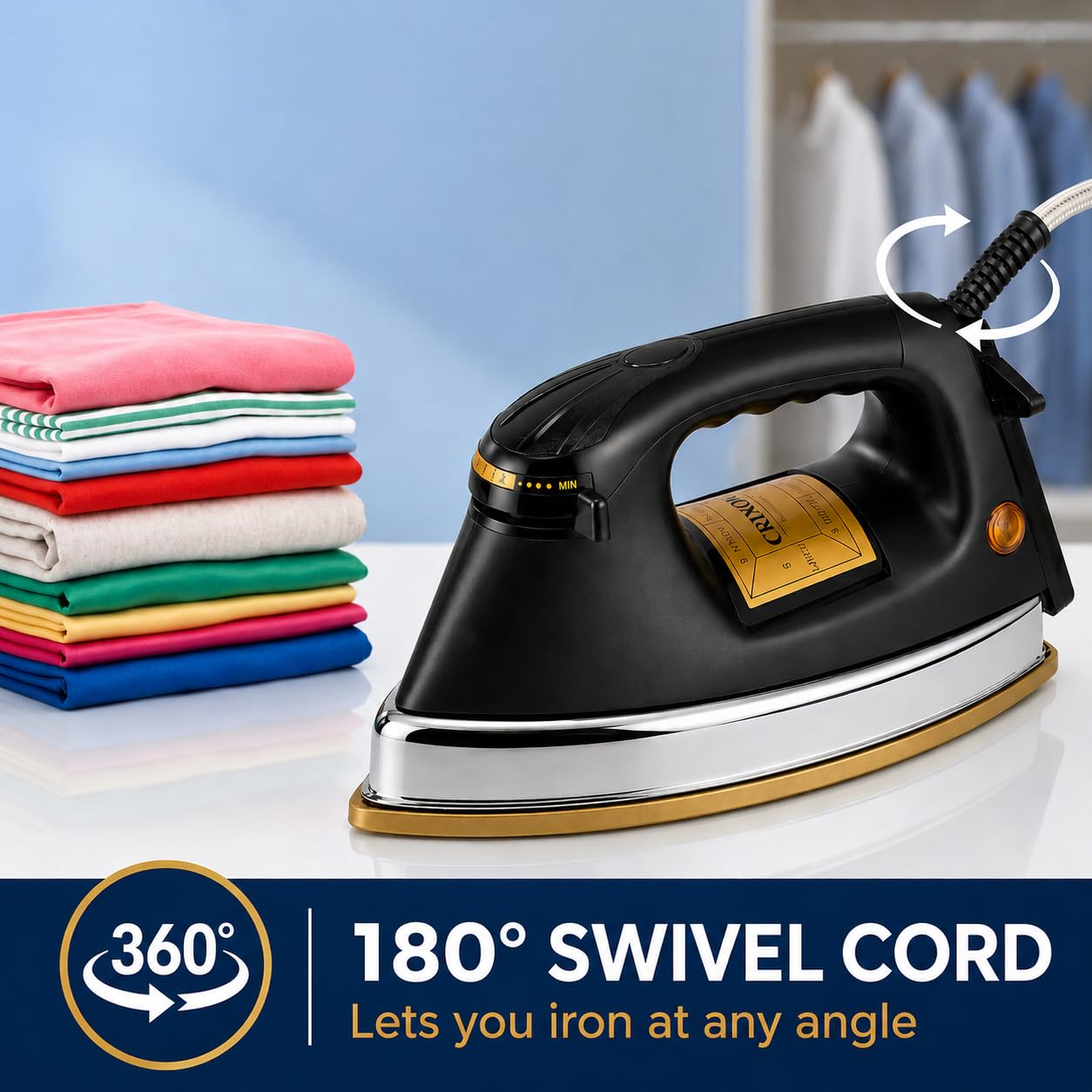 Crixon 1.5KG Iron - Wrinkle-Free Clothes! -4 Crixon 1.5KG Iron - Wrinkle-Free Clothes! -4