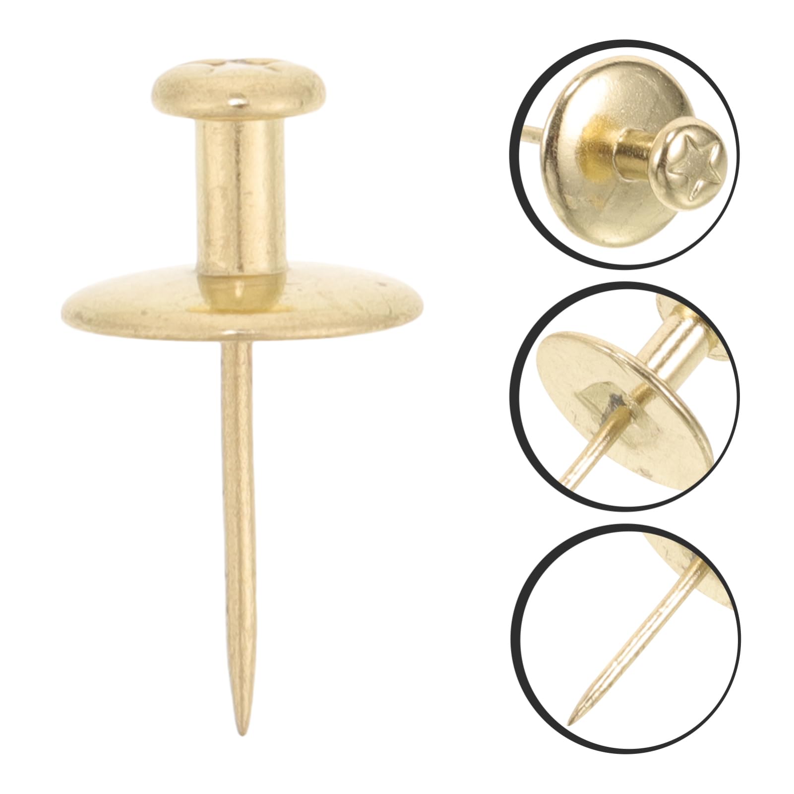 Gadpiparty 20piezas Clavos De Colgar Para Pared Clavos De Metal Para Fotos Push Para Clave y Decoración Práctico y Funcional
