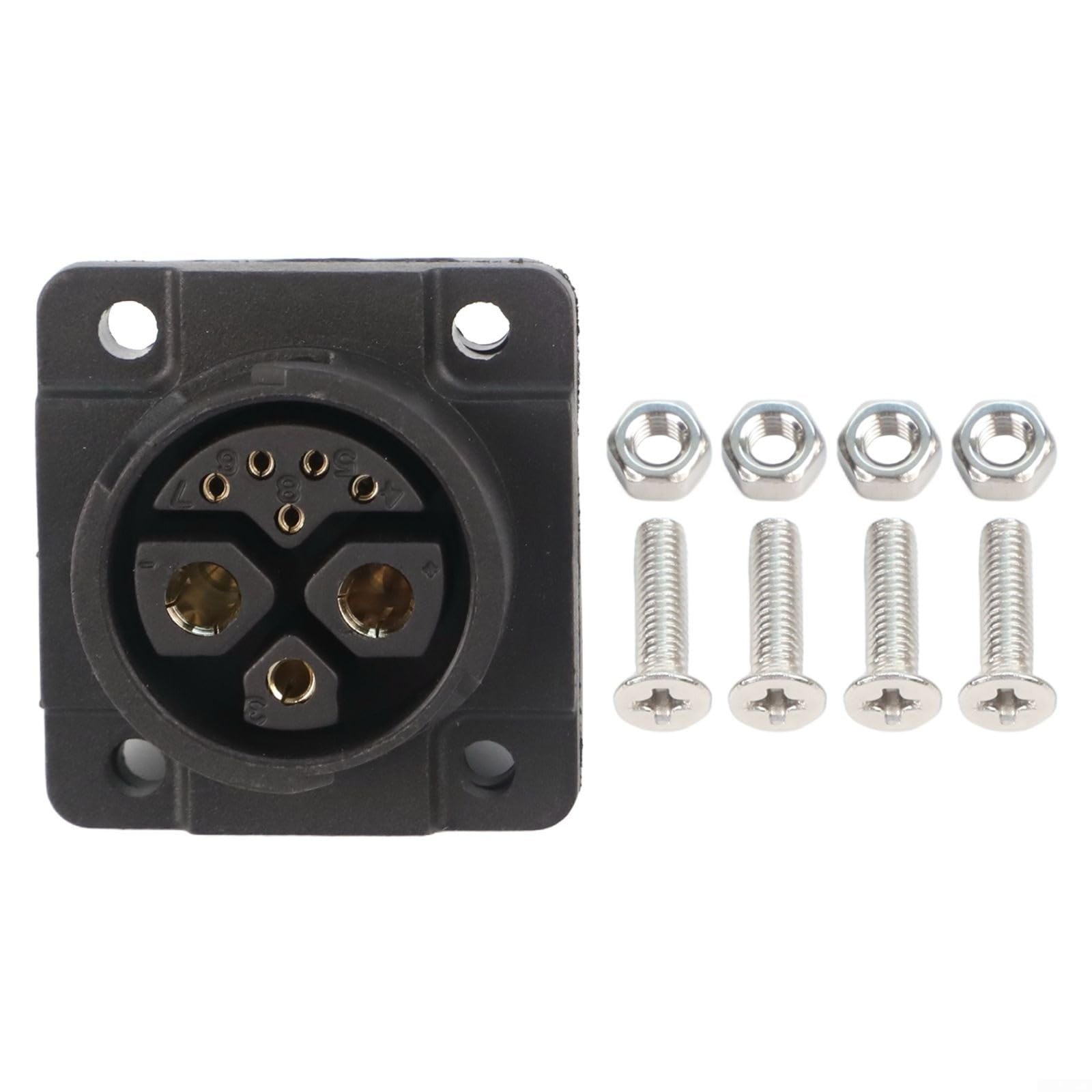 IP67 männlicher weiblicher 8-poliger Energiespeicher-Stecker, 500 V, 50 A, Hochstrom, wasserdicht, Kabelverbinder für Industrieanlagen und neue Energiebatterie-Anwendungen (Buchse)