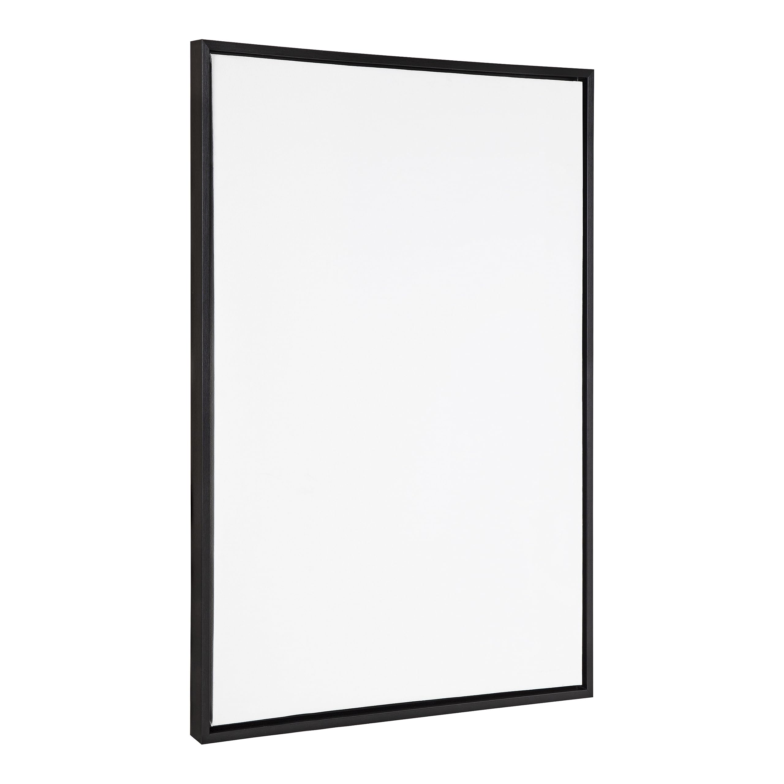 Kate and Laurel Sylvie Blank Framed Canvas Wall Art, 28x38 Black, Modern Empty Canvas for Paint-Your-Own Art, Premium Canvas Already Framed