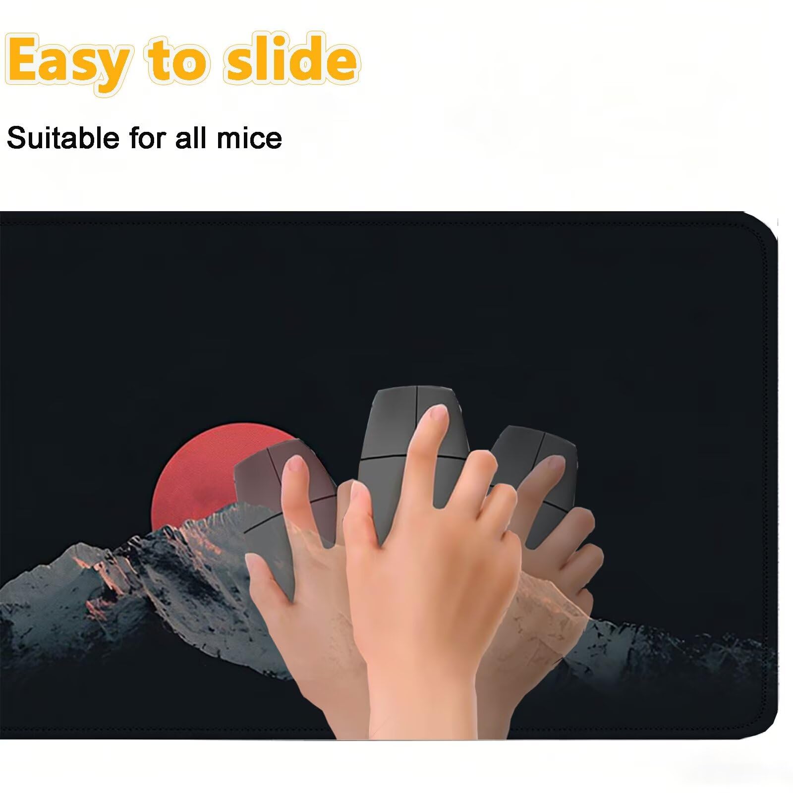 Tappetino Mouse 900x450mm | Superficie Ultra-Liscia, Montagna 0-z616