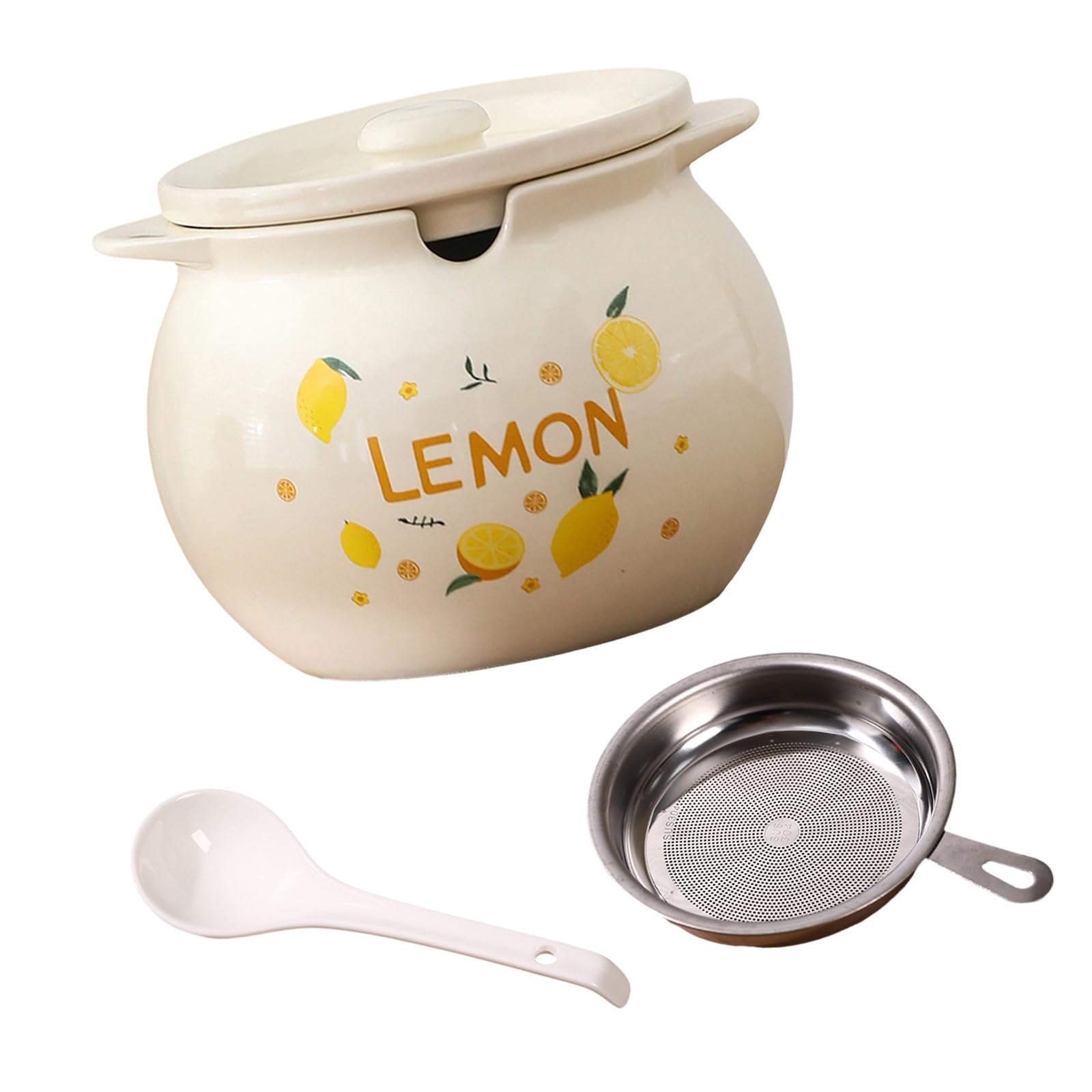 PANGBOER Oil Pot with Tight Seal Pour Spout Bacons Grease Container Countertop Decor Elegant Oil Pot with Tight Seal Pour Spout Bacons Grease Container Countertop Decor