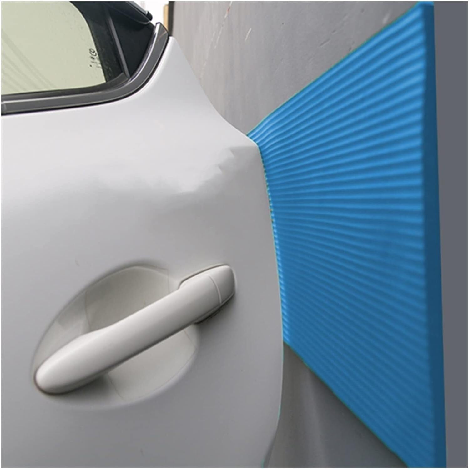 Tianqihao Blue Garage Column Protector Garage Wall Guards, Wall Edge Guards, Door Paint Guards, Garage Wall Corner Guards. To Protect Parking, And Warehouses,-2Pcs