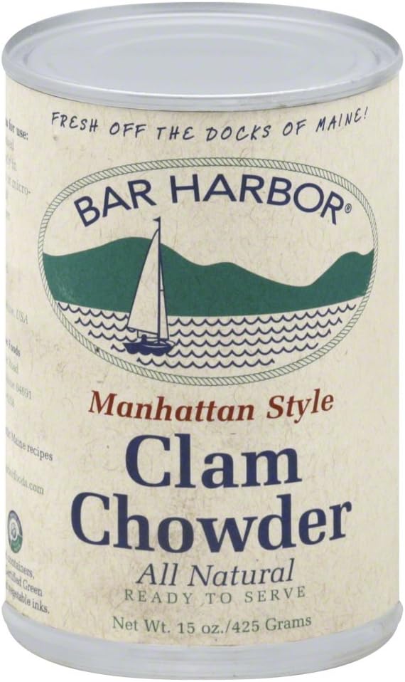 Bar Harbor Manhattan Clam Chowder, 443 ml Cans (Pack of 6)