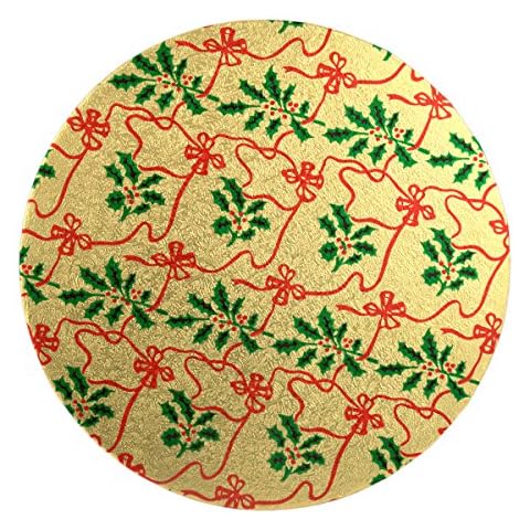 Round Christmas Cake Boards - Range of Sizes and Designs (8 Inches) Cover