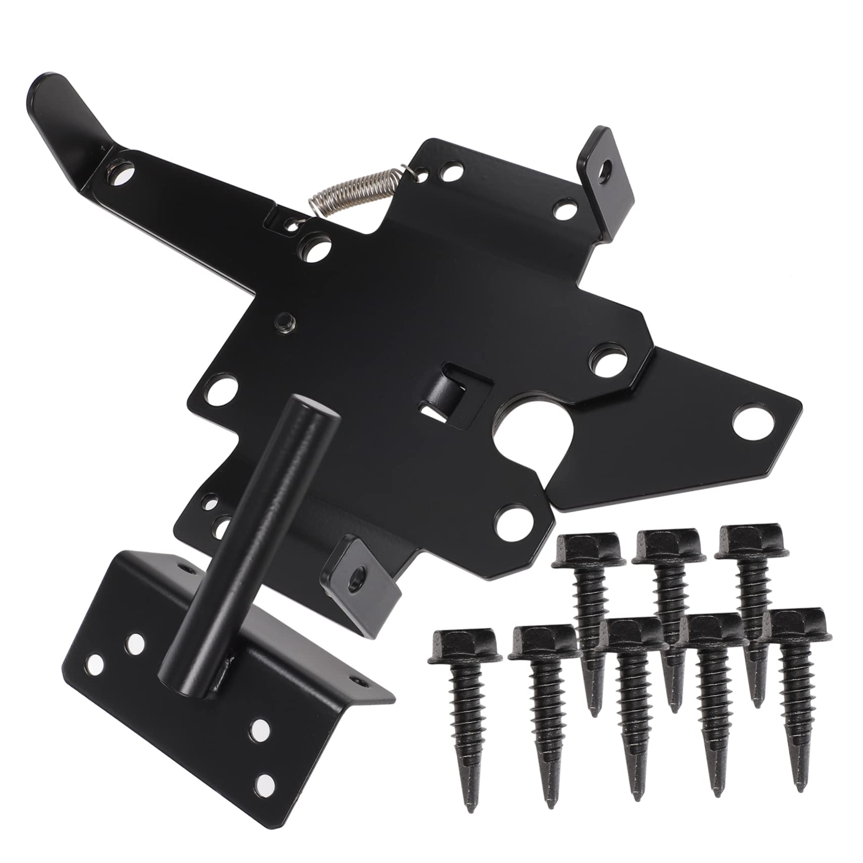 Loquet de portail verrouillable avec poignée ergonomique pour poteau