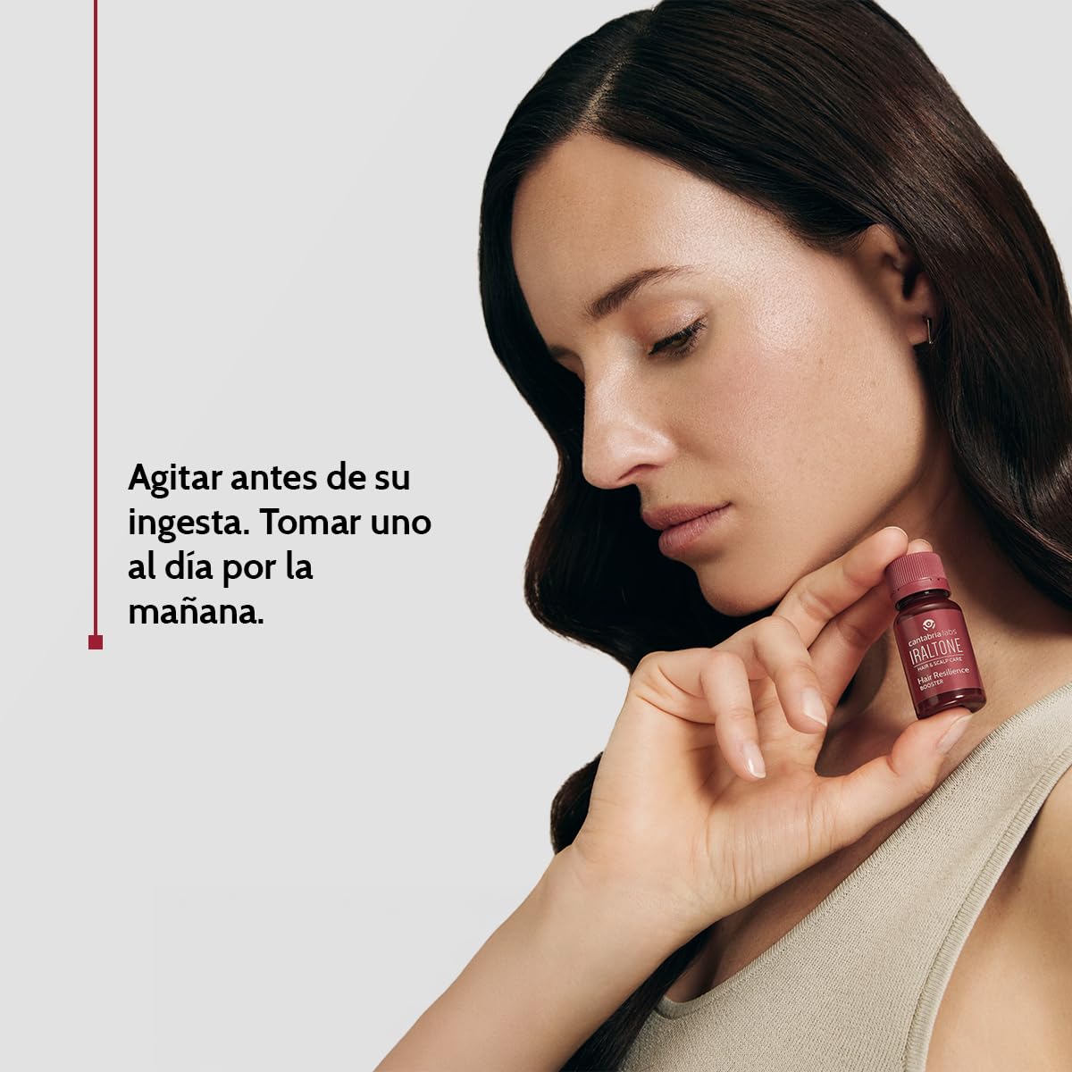 Cantabria Labs - Iraltone Hair Resilience Booster - Formato bebible, 30 Viales - Sabor Piña-Colada - Prevención del Envejecimiento Capilar - Aumenta la Resiliencia del Cabello