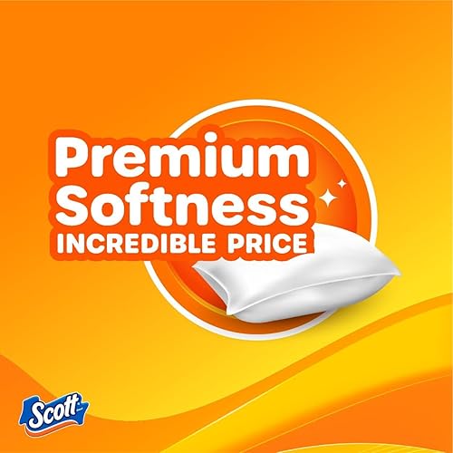 Miniatura 7 de Scott ComfortPlus - Papel higiénico con tubo suave perfumado de lavanda, 12 megarrollos, 310 hojas por rollo, seguro para sépticos, papel higiénico