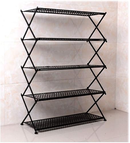 ZEELYDE Zapatero plegable de hierro estante de puerta multicapa para almacenamiento de botas organizador de almacenamiento de tela no tejida estante