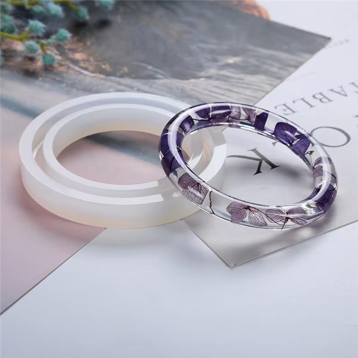 Nifocc 3 stuks siliconen armband vorm sieraden siliconen vorm armband hars siliconen gietvorm epoxyhars sieraden DIY handwerk transparante vorm