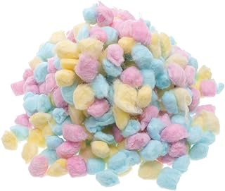 HONMEET 1 Pacote De Bolas De Algodão Para Bebês Bolas De Algodão Coloridas Bolas De Algodão Coloridas Bolas Felpudas Para Artesanato Maquiagem Bolas De Algodão Limpeza Bolas De Algodão