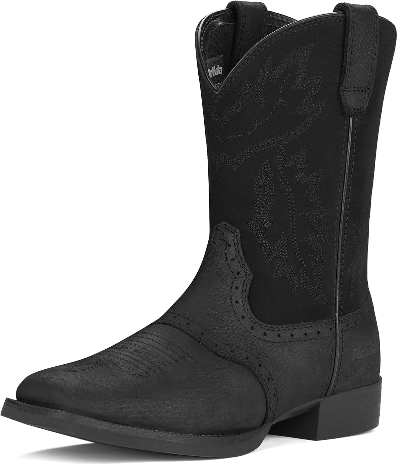 Rollda Men's Cowboy Boots - Classic Embroidered Style