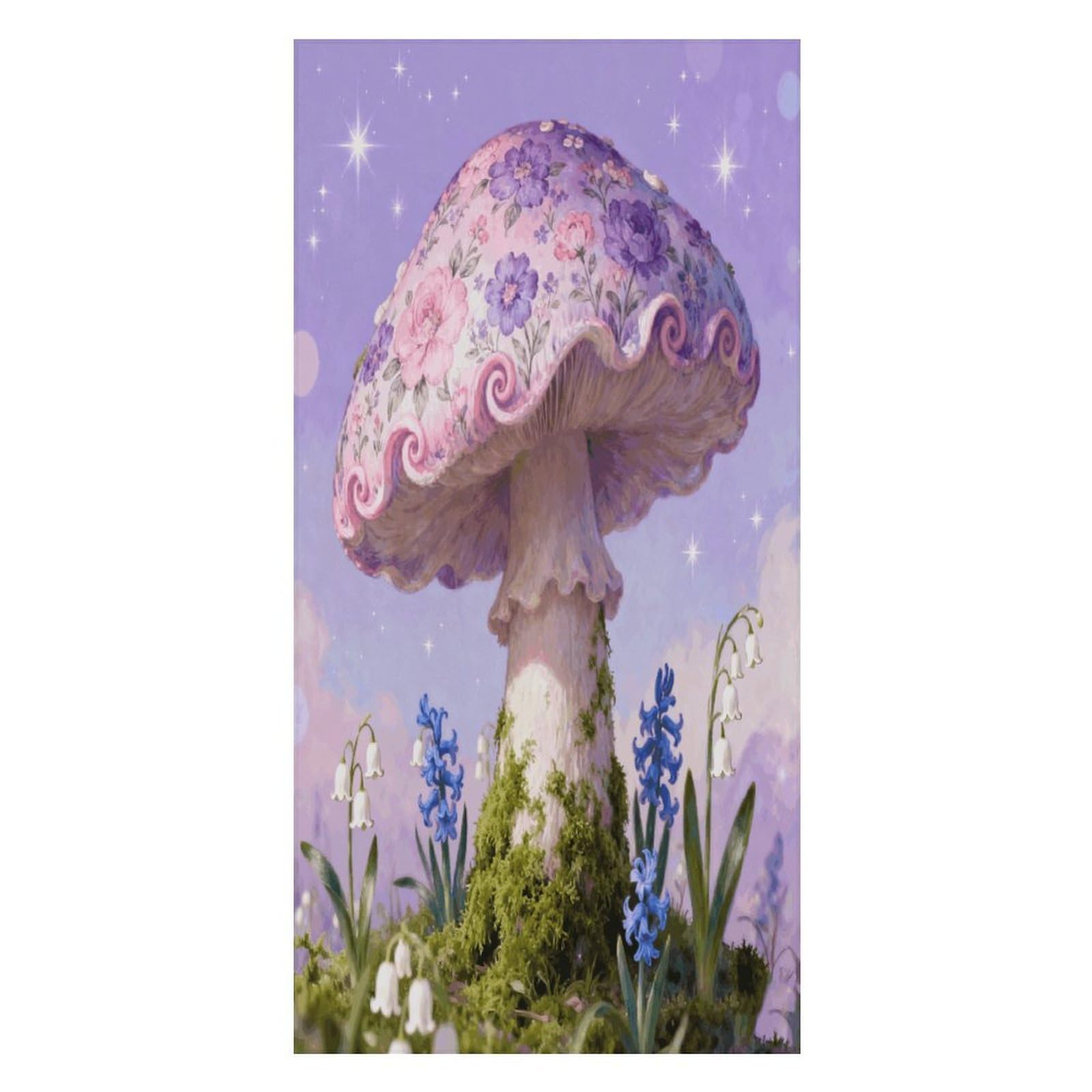 FekiLoot Mushroom Floral Beach Towel Oversized Bath Towel Ultra Soft Pool Towel Cozy Swim Towel Silky Lounge Towel Quick Dry Travel Towel Gentle Absorbent Towel for Adults Women Men