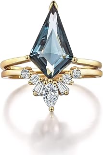 Women Crystal Stackable Rings Set 3A Cubic Zirconia Eternity Engagement ...