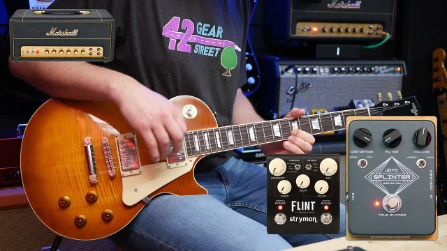 JOYO Analog Distortion Guitar Pedal, FAT/MOSFET Toggle with