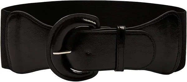 GRACE KARIN Women's Wide Stretchy Cinch Belt 3 Inch Vintage Chunky Buckle Belts S-XXXXL