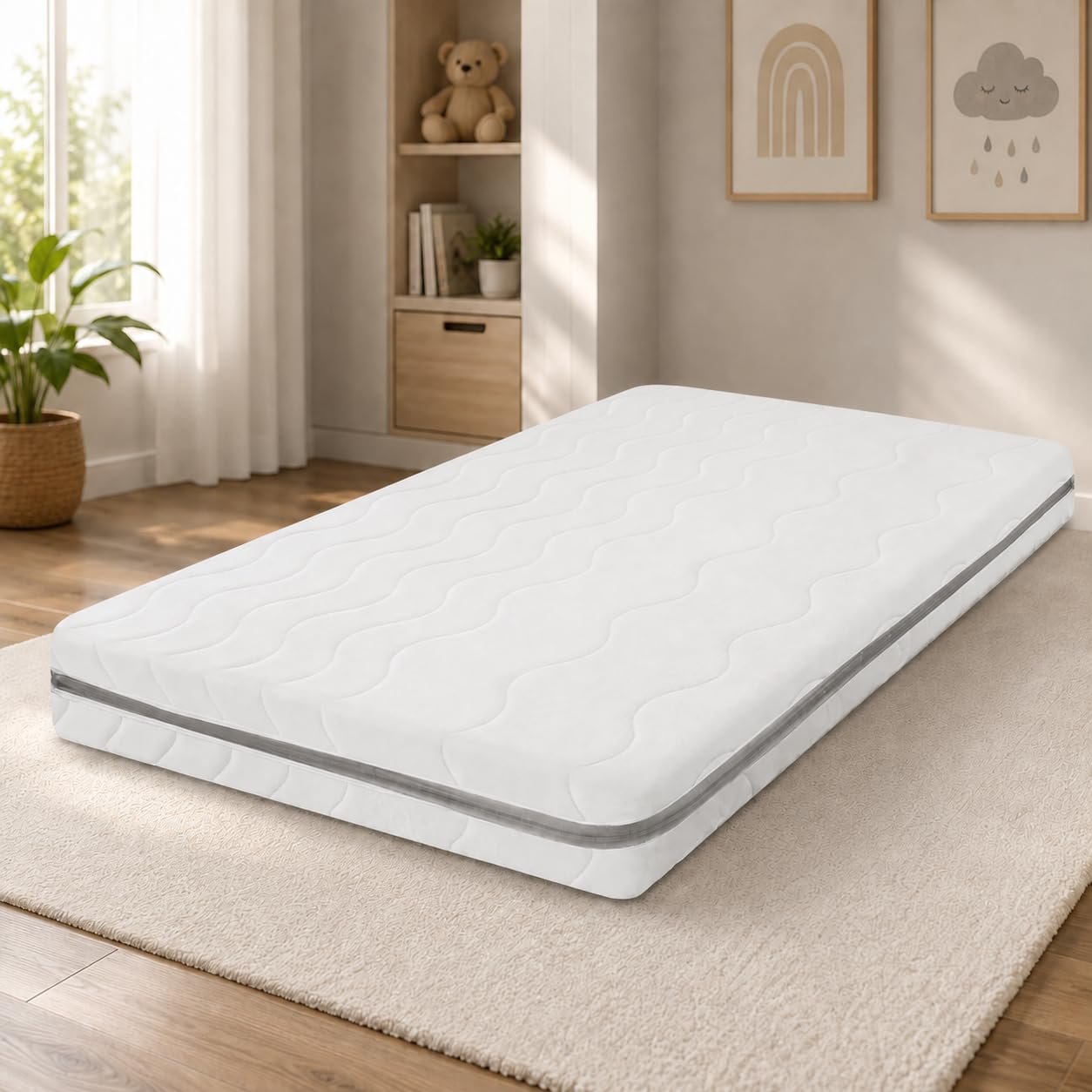 Easy Active Matelas en mousse froide pour enfant Disponible en 4 couleurs et 15 tailles différentes, housse facilement amovible et lavable