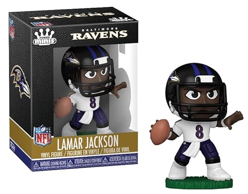Funko + Compatible with + Compatible Minis NFL Baltimore Ravens Vinyl Figure + Lamar Jackson