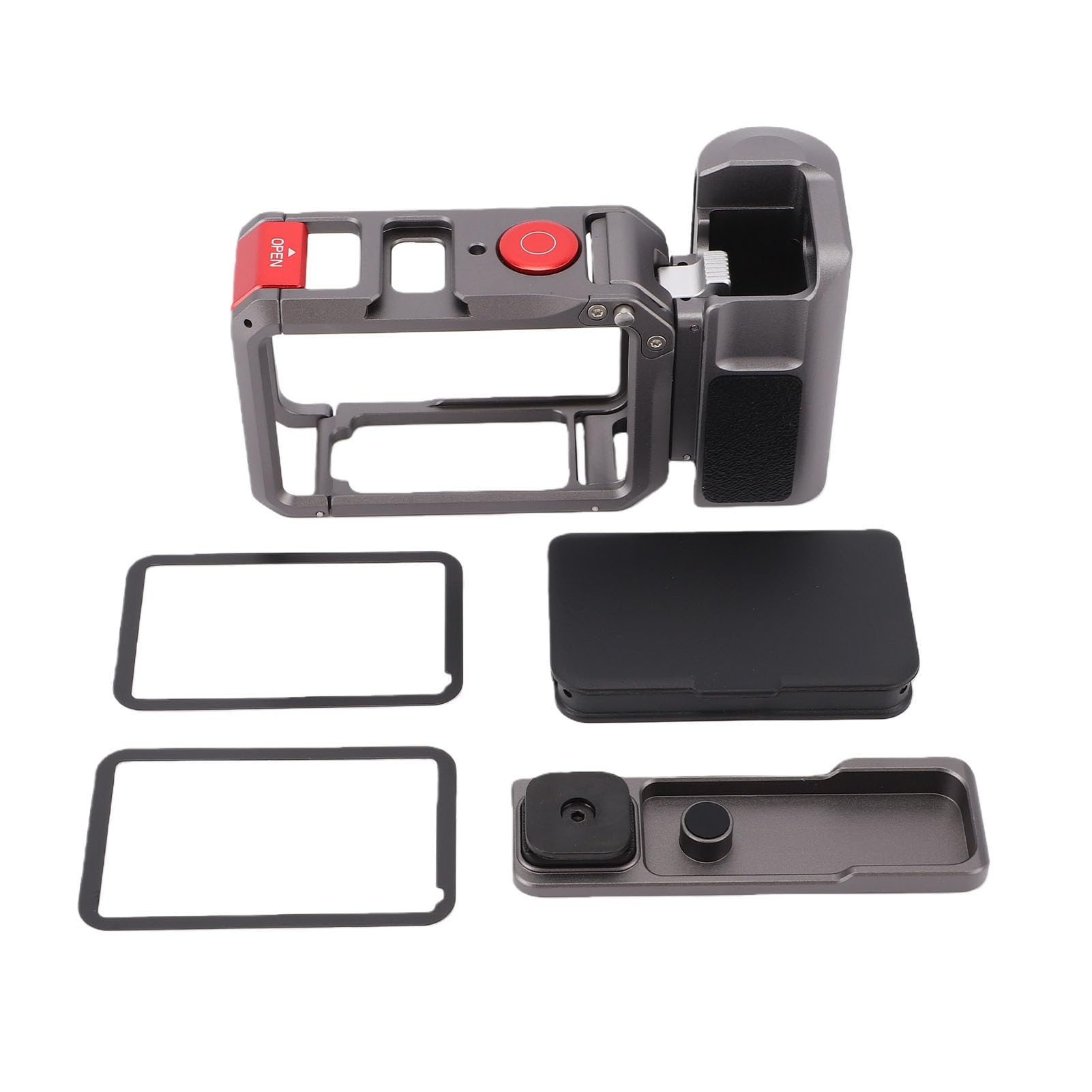 Generic Set Supporto Impugnatura per Fotocamera con Chiave Otturatore Altalena per 6 Maniglia Ergonomica Antiscivolo per Fotografia All'aperto