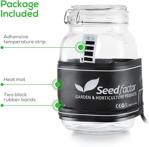 Miniatura 7 de MET - Tapete térmico para semillero certificado, factor de semillas, resistente al agua, duradero, tapete térmico de estación de germinación,