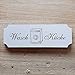Produktbild Türschild « WASCHKÜCHE » ab: 15 x 5 cm - Dekoschild Schild Holzschild - Waschsalon Haushalt Wäsche (15 x 5 cm)