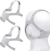 Medihealer 2 Pacotes de Arnês Cpap, 2 Pacotes de Arnês de Substituição, Tiras de Máscara Padrão, Ajuste Confortável e Reduz Vazamentos de Ar, Moldura e Clipe Não Incluídos, Suprimentos de Grande Valor