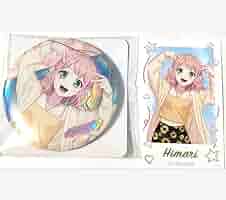 Amazon.co.jp: バンドリ 上原ひまり ビッグ缶バッジ フォト風カード 