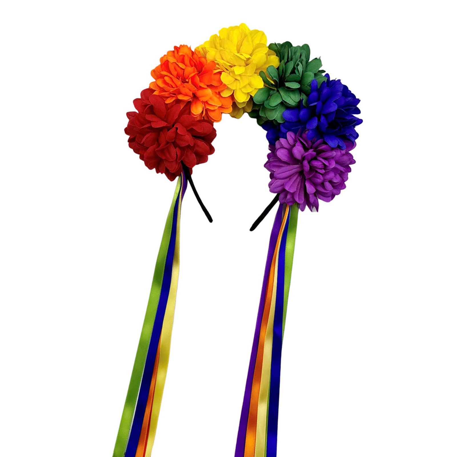 Fentency Floral Hairband Hair Hoop Halloween Decorative Tassels Role Play Costume Proms Party Live Show Headwear