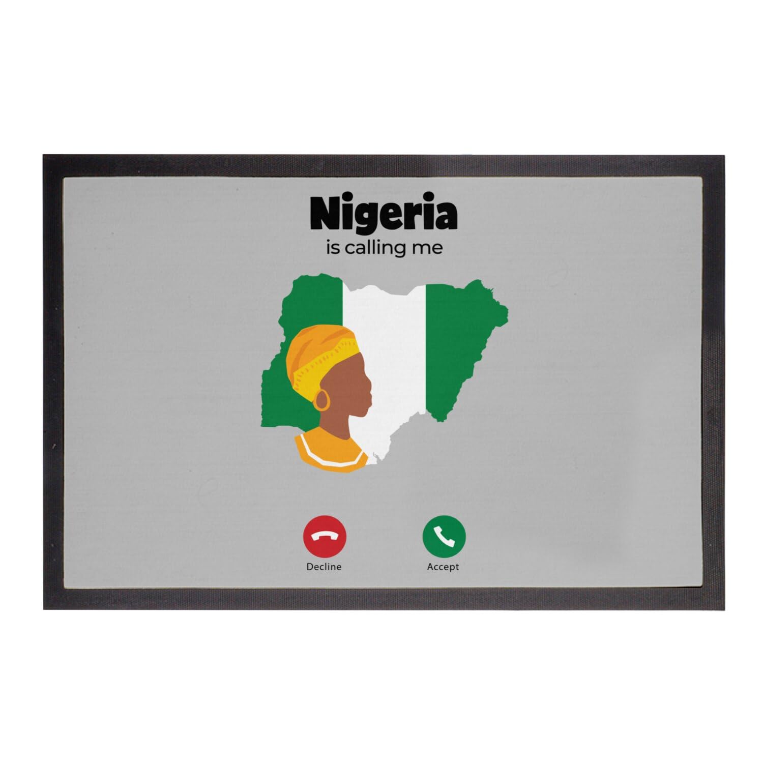 Paillasson Gris Nigeria le cadeau idéal pour voyageur