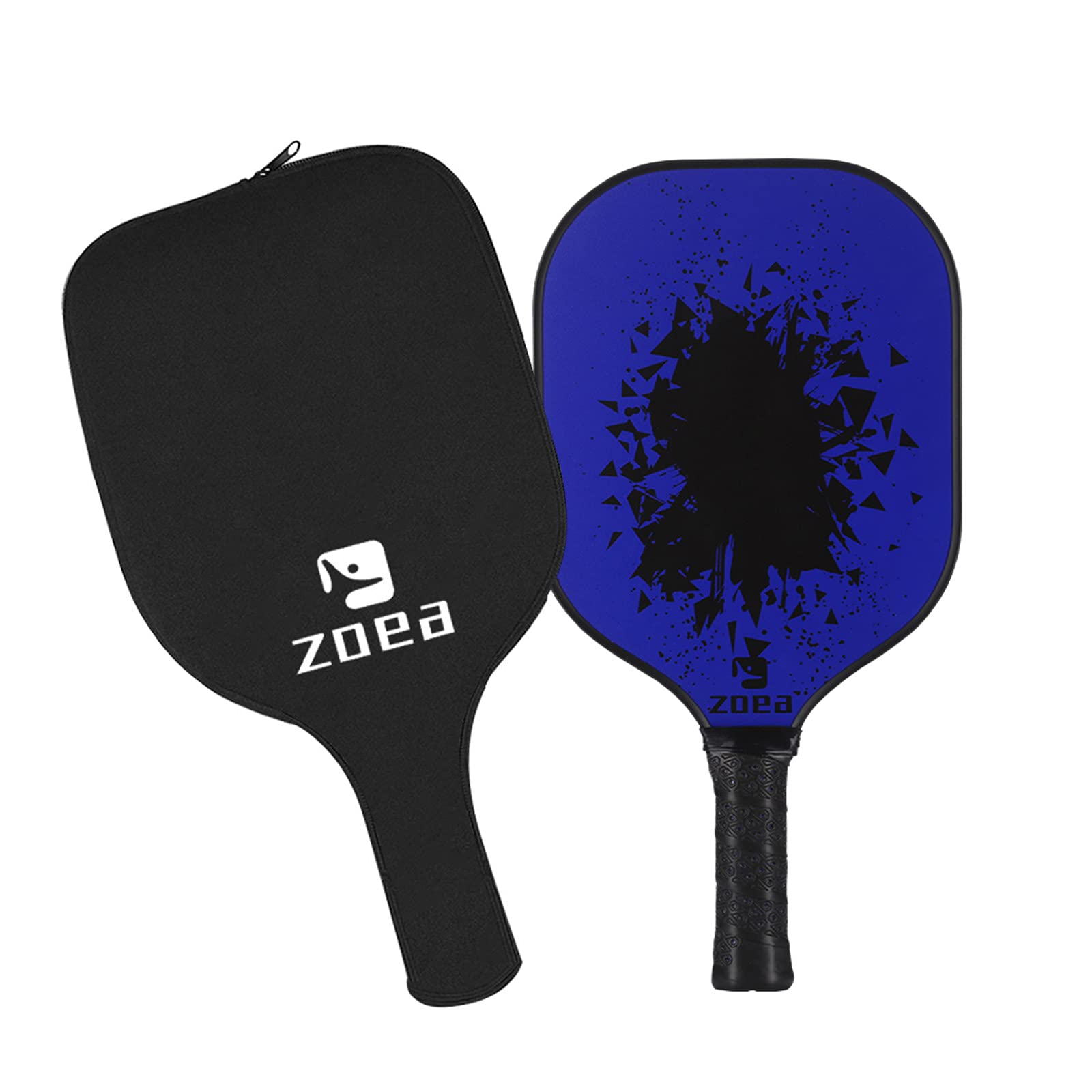 ZOEA Pickleball Paddle, Graphite Pickleball Racket with Carbon Fiber Surface and Polymer Honeycomb Composite Core for Outdoor and Indoor, Durable and Light Weight
