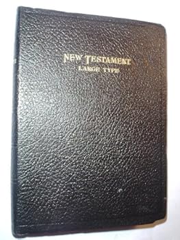 Leather Bound New Testament Large Type Book