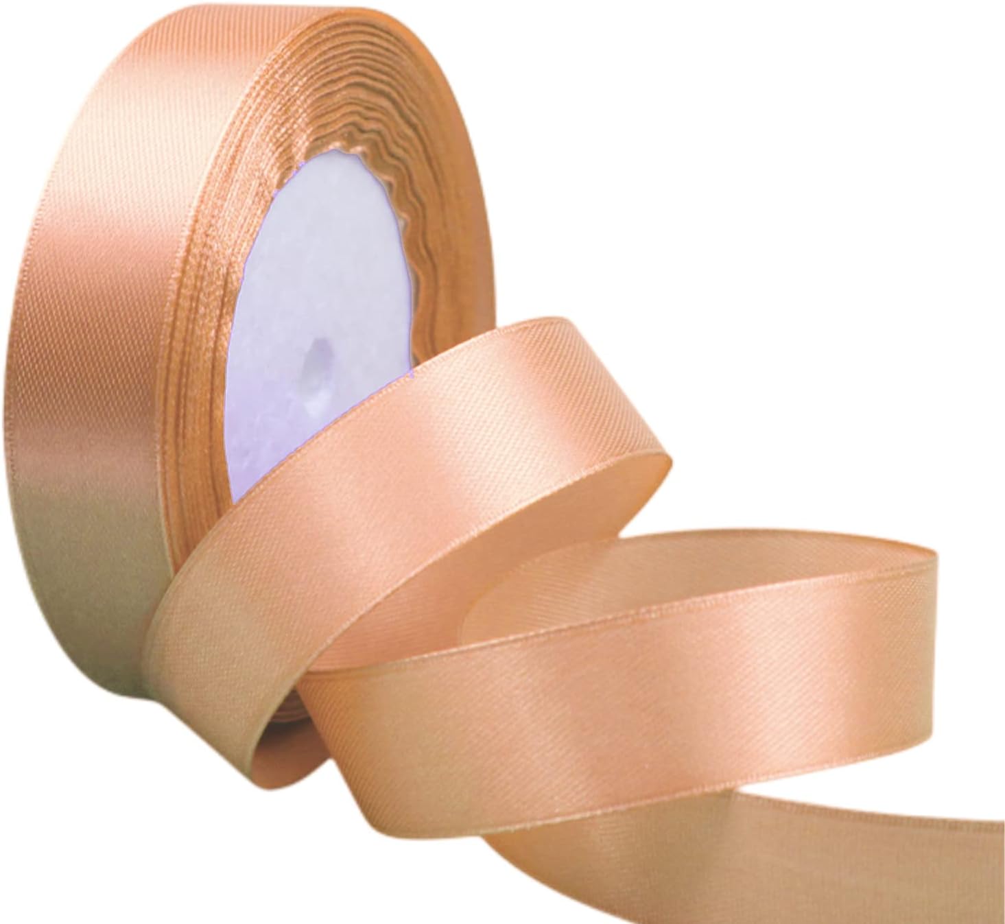 Champagne Pink Satin Ribbon for Gift Wrapping 3/4 inch,25