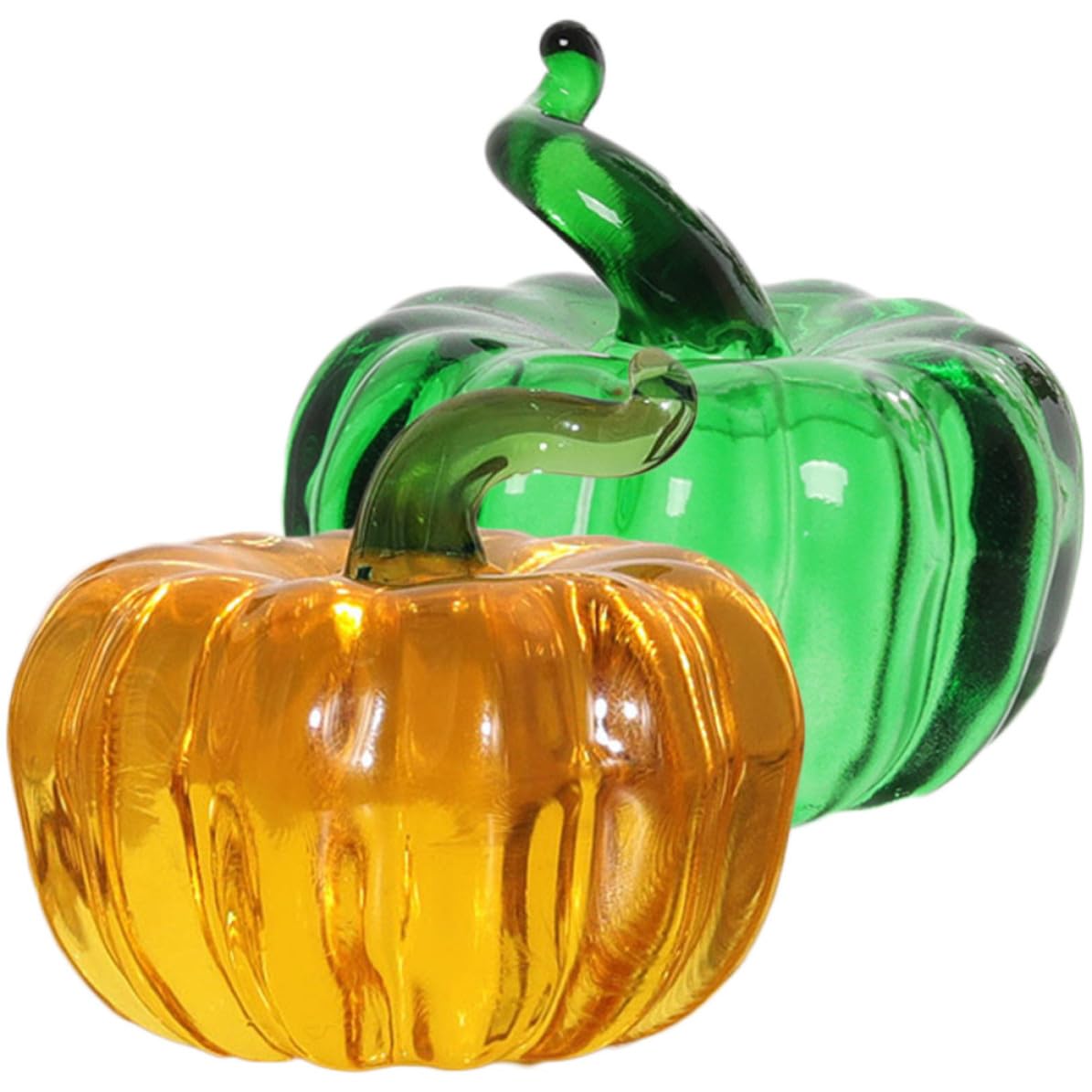 Calabaza de cristal resistente a golpes con diseño de adorno creativo y delicado