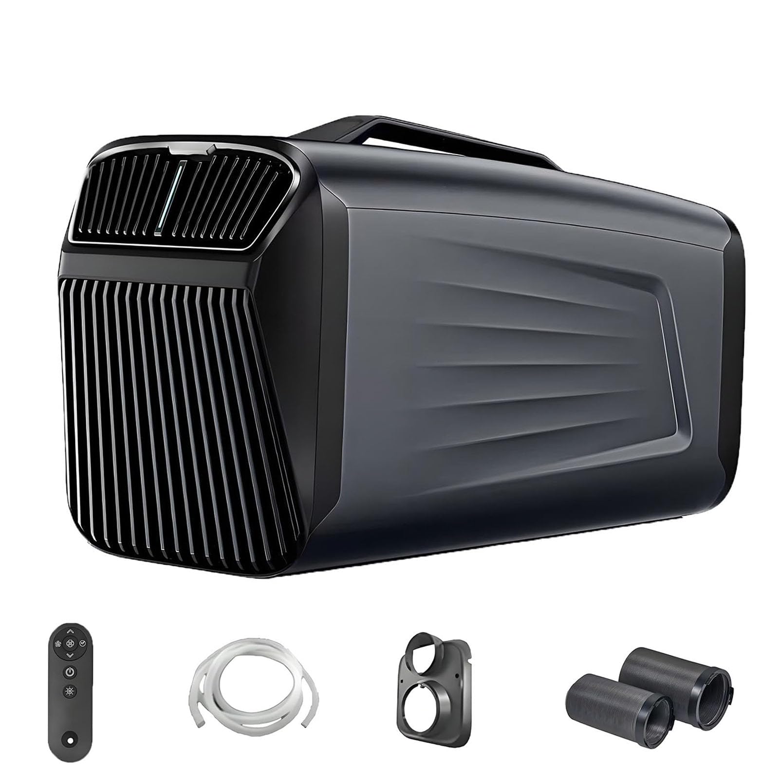 400W Portable AC Heater 5200 BTU Tente silencieuse Unité de Faible Puissance Camping RV Van Cressor Refroidissement Chauffage Déshumidificateur 45dB Équipement extérieur