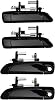 Juego de 4 Manijas Exteriores de Puerta para Honda Civic 2001-2005 | Delanteras/Traseras Izquierdas y Derechas, Reemplazo de Manijas Exteriores 72140S5DA02 72180S5DA02 72640S5DA01 72680S5DA0 1