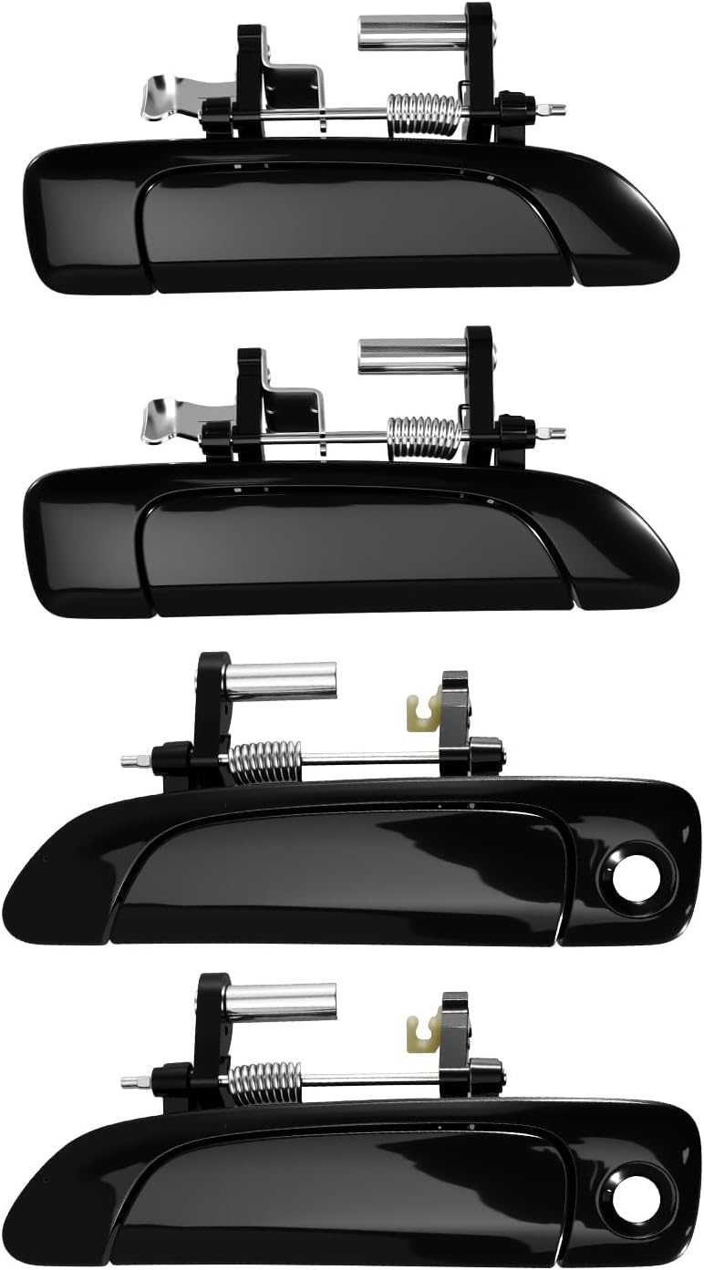 Exterior Door Handles Fit for Honda Civic 2001 2002 2003 2004 2005, Replace 72140S5DA02 72180S5DA02 72640S5DA01 72680S5DA0, 4 Set—Front Driver, Front Passenger, Rear Driver, Rear Passenger