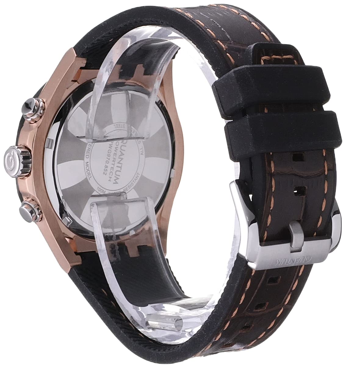 Side view of Quantum Powertech Dual Time Watch