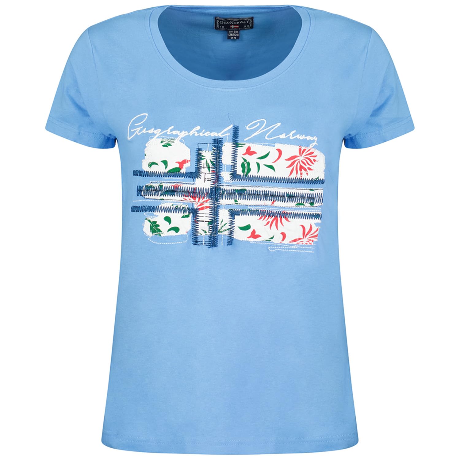 Geographical Norway Women's Jepson Lady t shirt, Bleu,