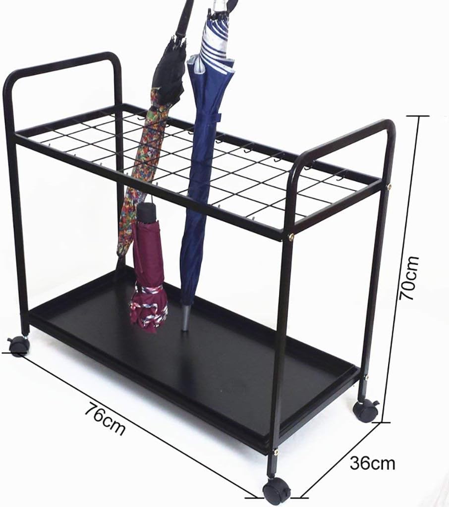 Umbrella Rack,Metal Umbrella Stand 16 Hook Storage Hangiumbrella Stand Umbrella Barrel Hotel Umbrella Stand Household Umbrella Stand,76X36X70Cm Rack