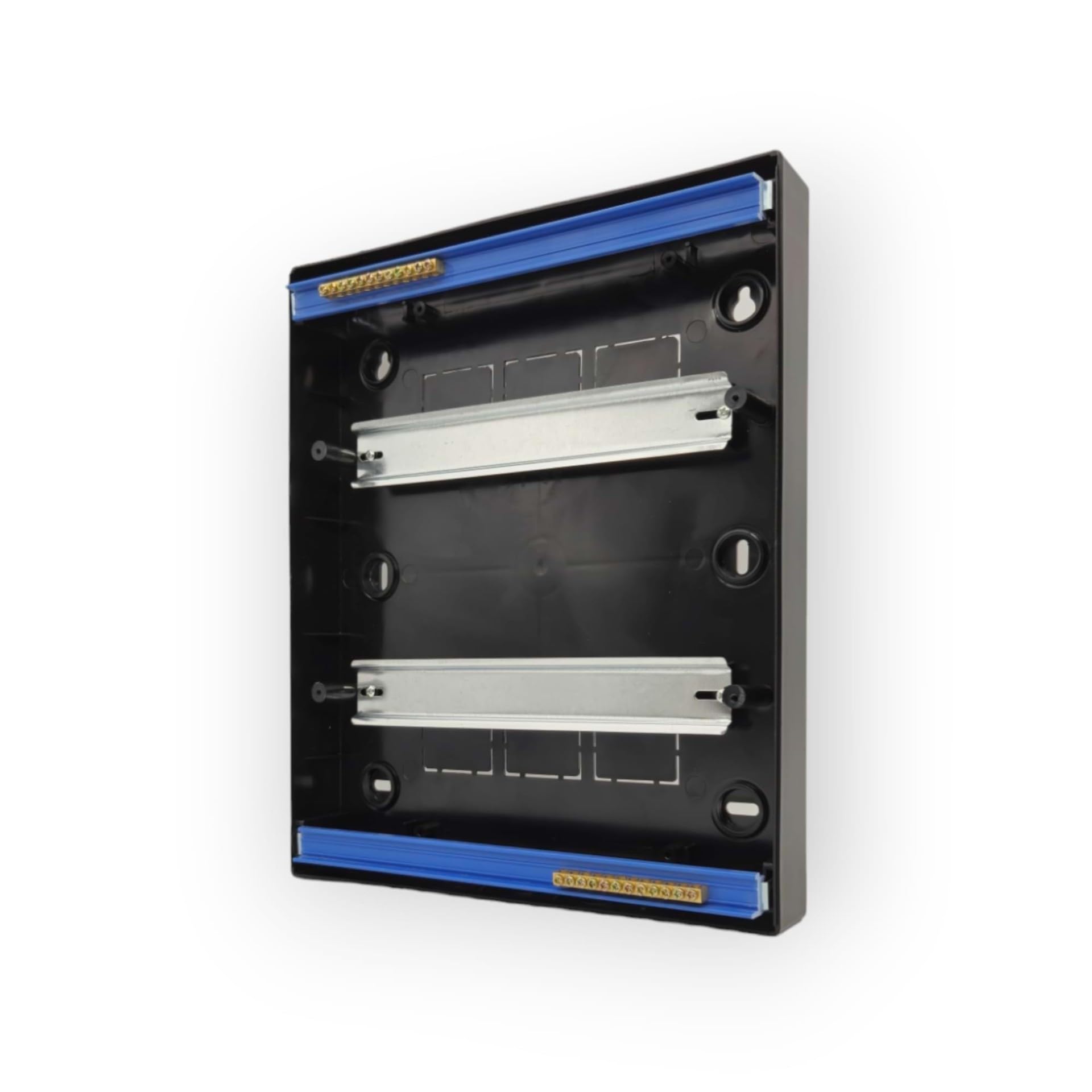 Sicherungskasten 24 Module Aufputz IP41 Schwarz