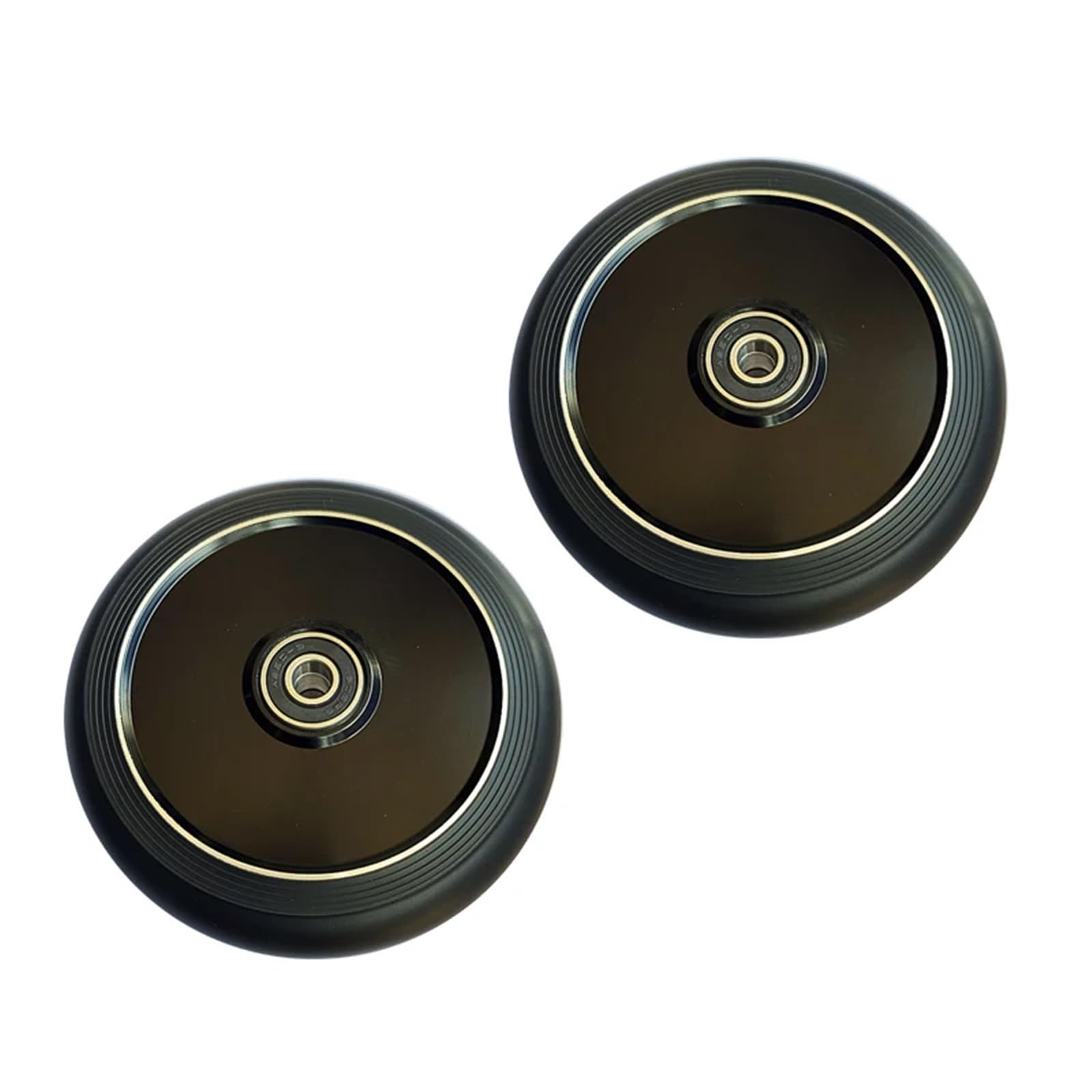 Générique Roue Trotinette Freestyle AntidéRapant Lot de 2 Accessoires Scooter, Roues 110 mm, colorées, en polyuréthane épais, avec roulements