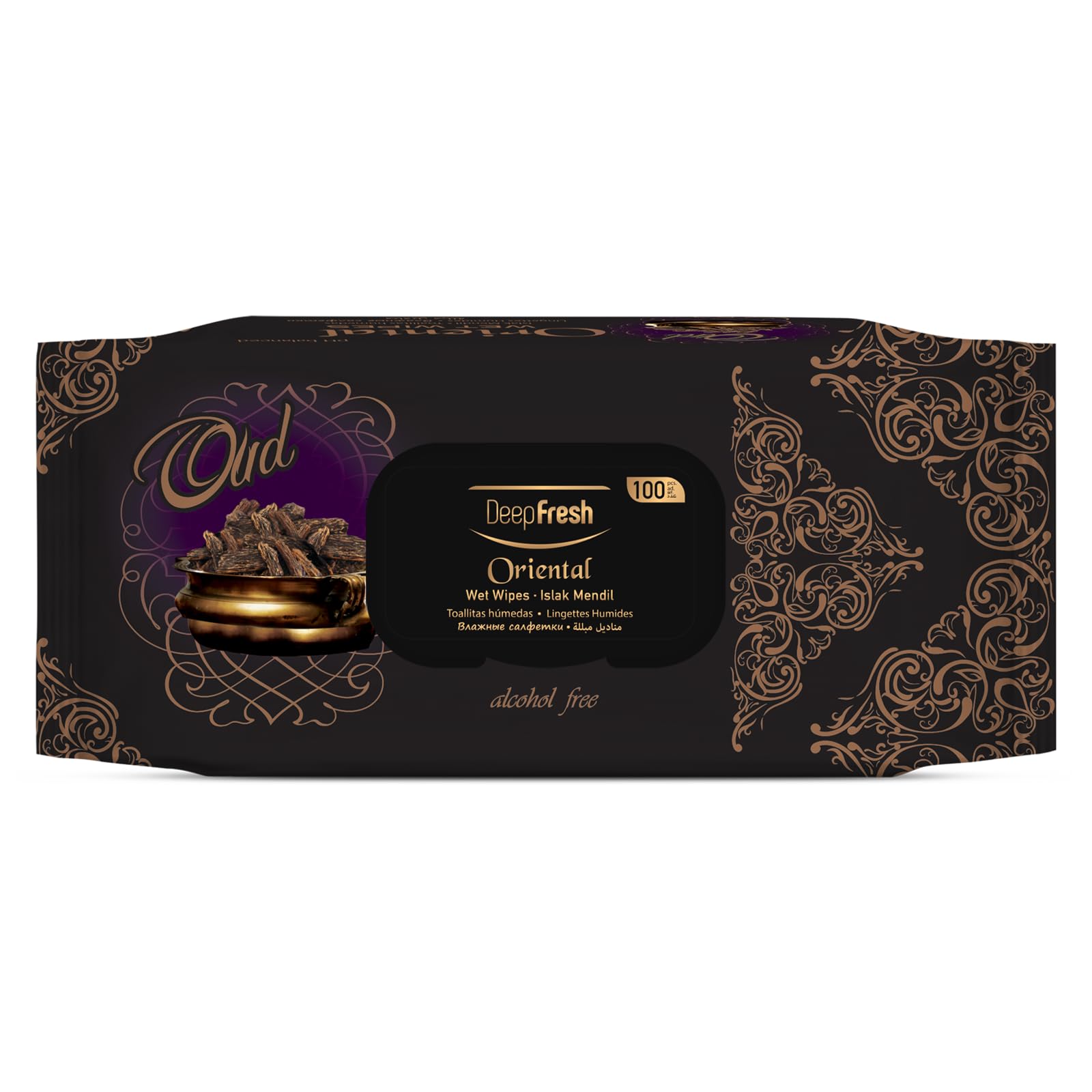 Deep Fresh Wet Wipes - Oud Wipes 24 Pack 100 sheets
