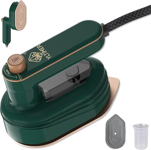 Mini plancha portátil de viaje para ropa, plancha de vapor de mano giratoria de 180, máquina de planchar de tamaño pequeño 2 en 1 para ropa seca y