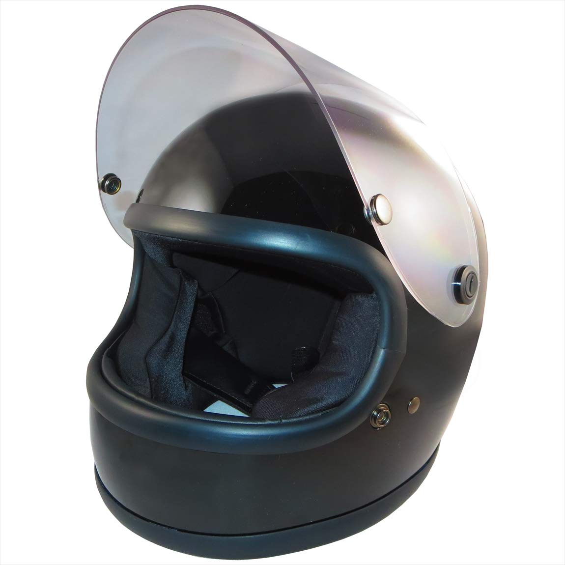 Amazon.co.jp: ZK-540 Full Face Helmet (Black) Removable Cheek Pad
