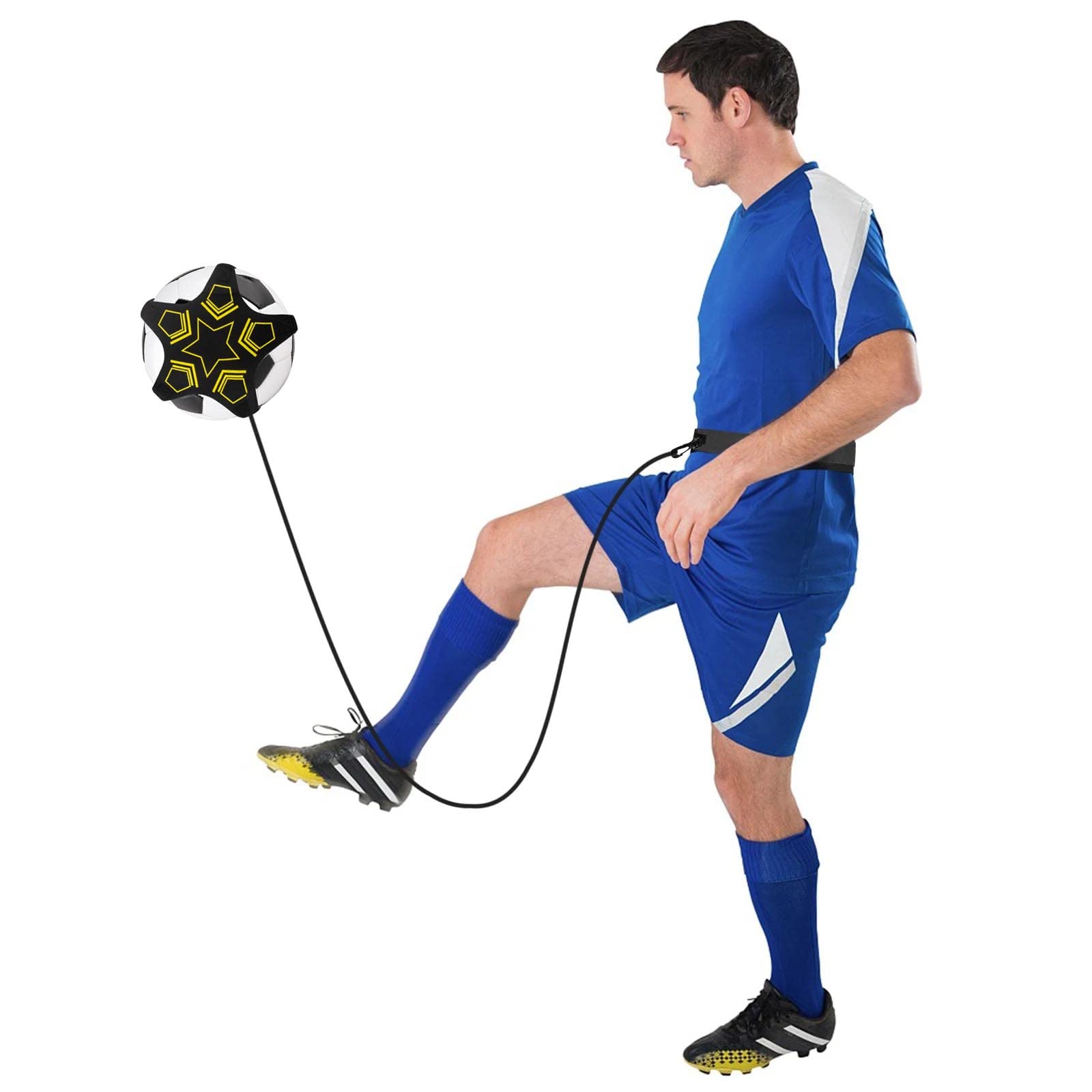 HUAOSN Allenatore di Calcio Pallavolo Rugby, Calcio per Bambini Allenatore di Calcio Abilità Esercizi di Pratica Cintura da Allenamento per Bambini Adulti