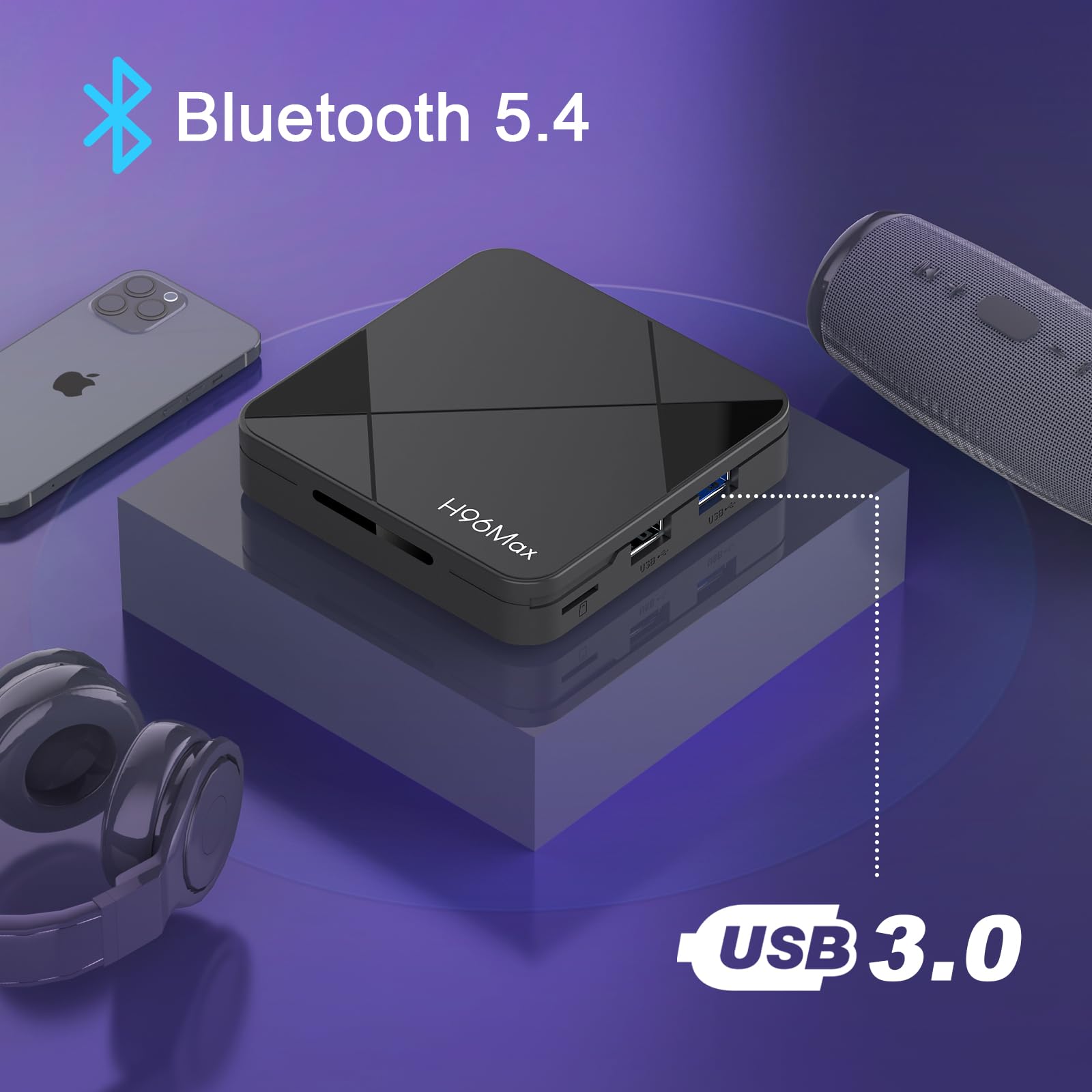 LANGTU H96 MAX Smart TV Box 2+16 Go Lecteur Multimédia Android 13.0 Qu... pas cher