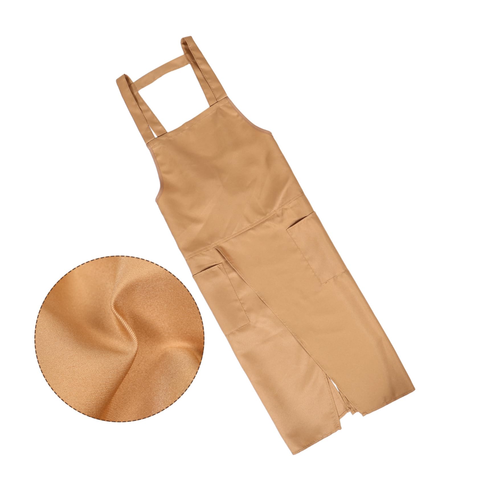 NUOBESTY Keramikkünstler Schürze Lange Gespaltene Beine Praktische Taschen für und Malaktivitäten für Erwachsene Geeignet