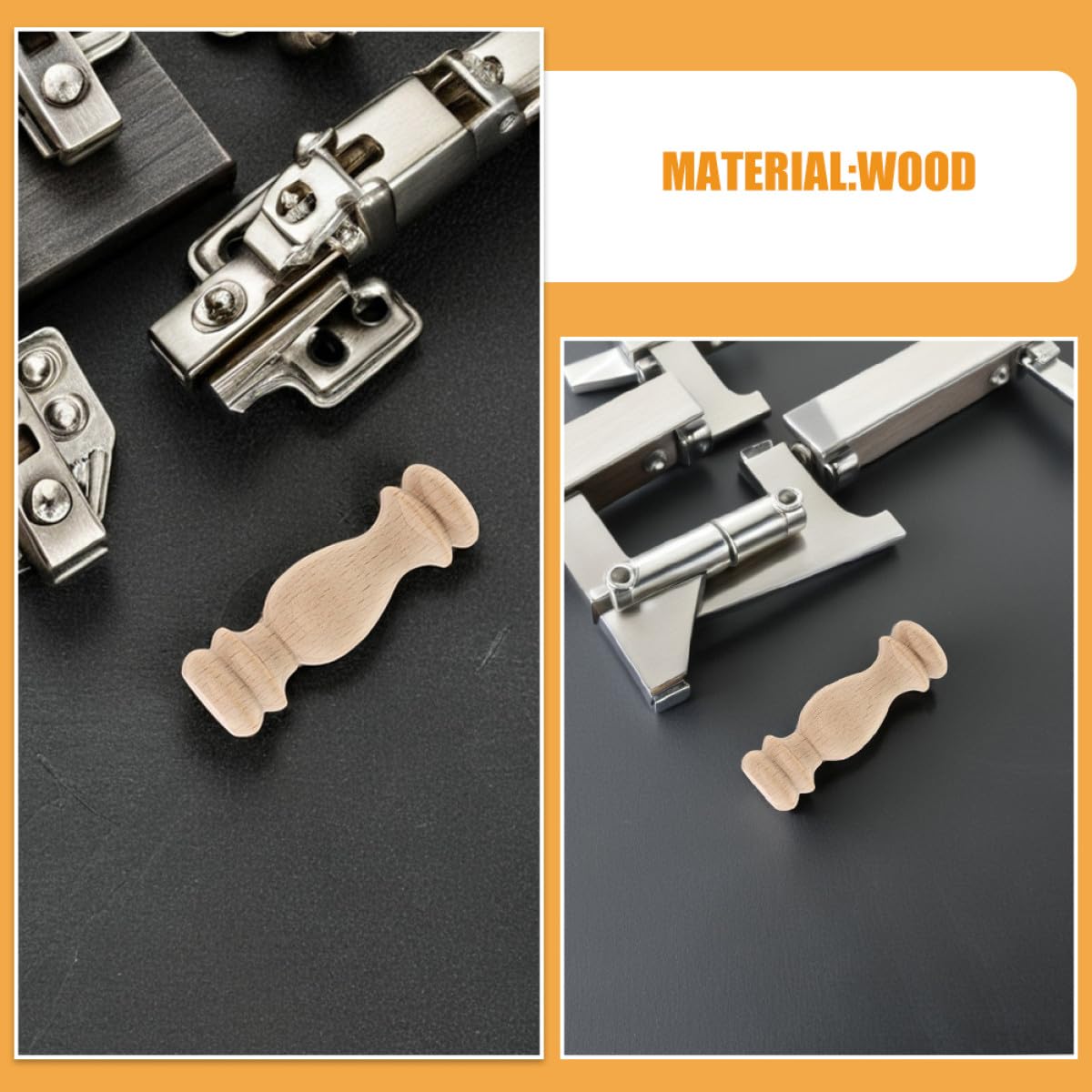 Generisch Massivholz Römische Säulenendstücke 12 Stück Beige 6 X 1,8cm für Treppengeländer und Möbel Selbstgemacht Bastelprojekte und Innenraumdekoration