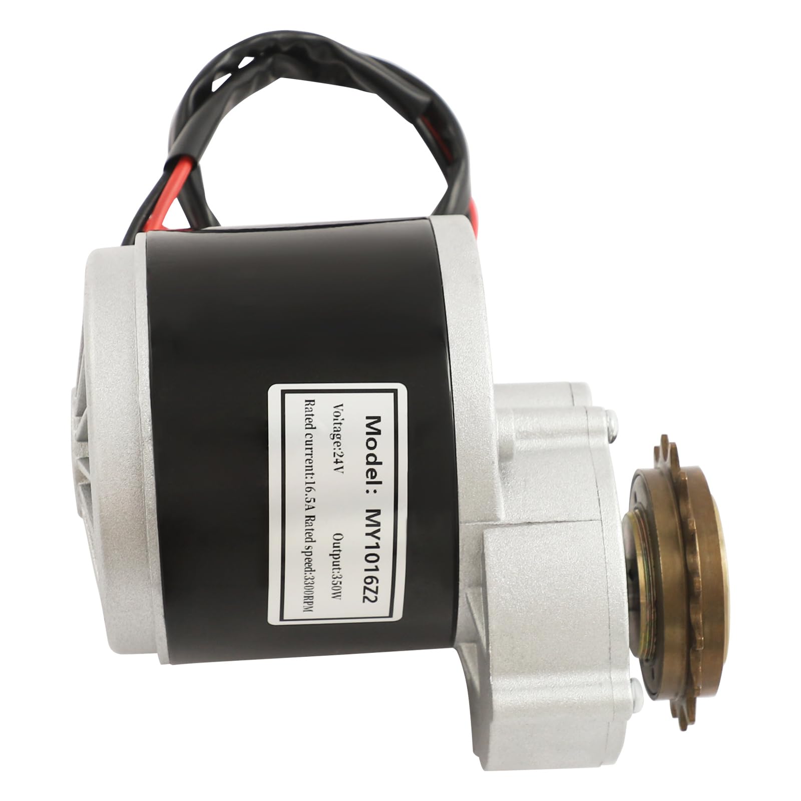 Kit de conversion de vélo électrique 24 V 350 W avec moteur à brosses, contrôleur, poignée d'accélérateur avec affichage LED, chaîne et pignon, kit de conversion de vélo électrique DIY pour vélos à