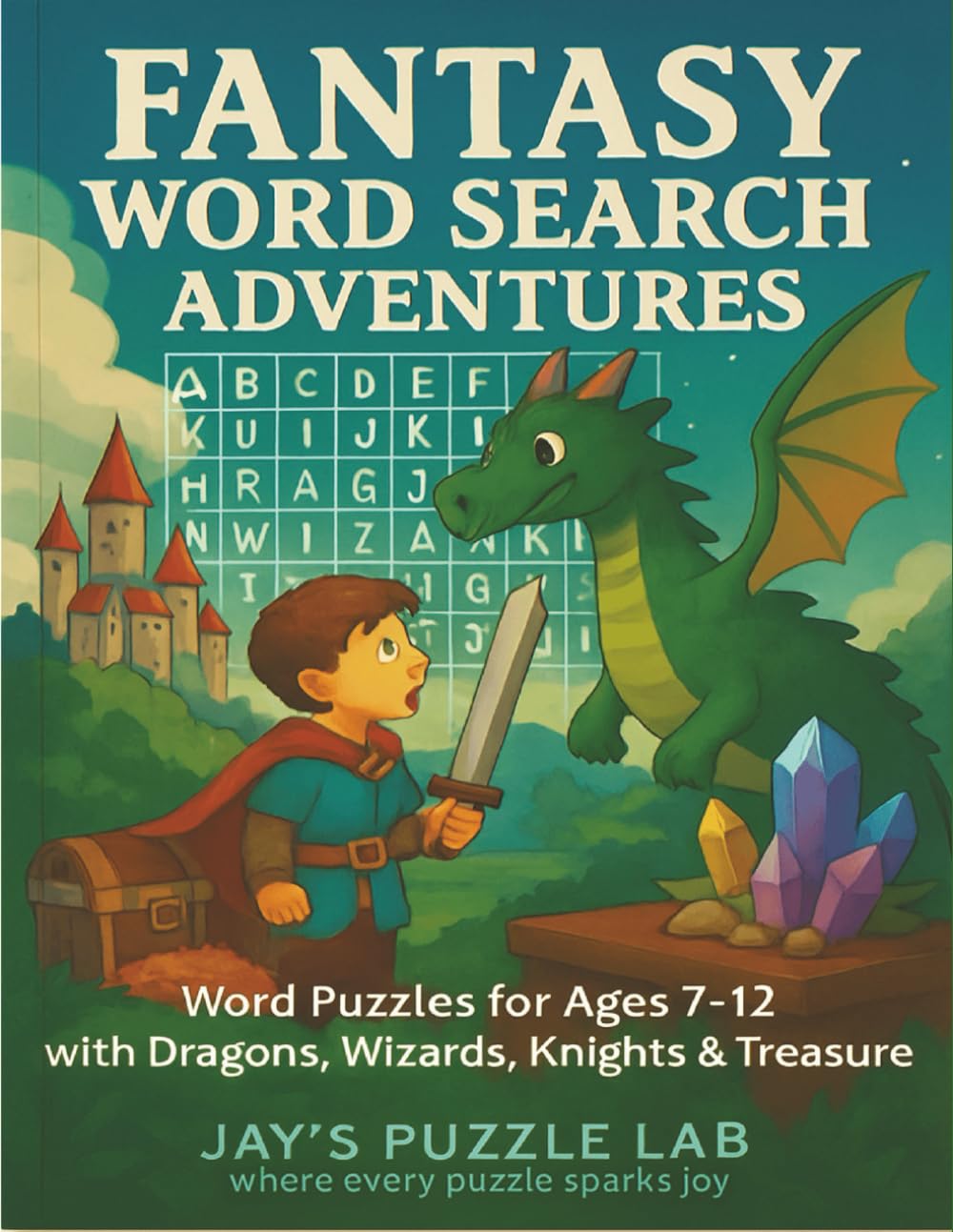 Fantasy Word Search Adventures: Word Puzzles for Ages 7-12 with Dragons, Wizards, Knights and Treasure (Word Search Adventures Series for Kids Aged 7-12)